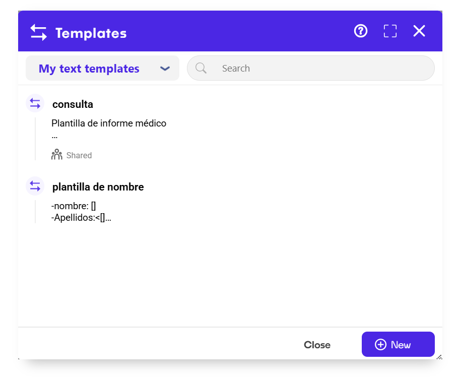 Templates Component